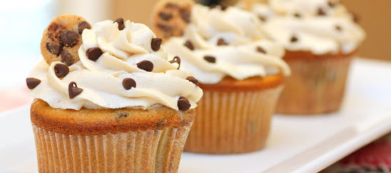 Chocolate Chip Cookie Dough Cupcakes