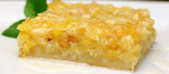 Macadamia Nut Pina Colada Bars