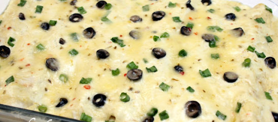 Creamy Chicken Enchiladas