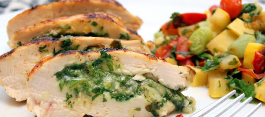 Pepper-Jack Chicken with Succotash