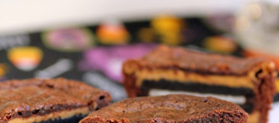 Oreo and Peanut Butter Brownie Cakes