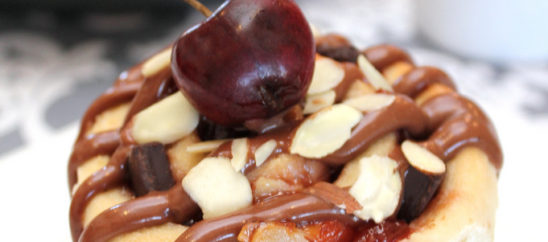 Cherry Almond Amaretto Dessert Rolls