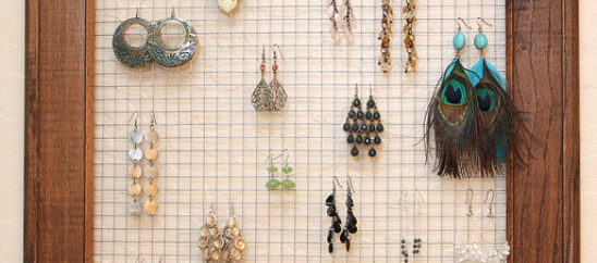 Vintage Frame Earring Holder